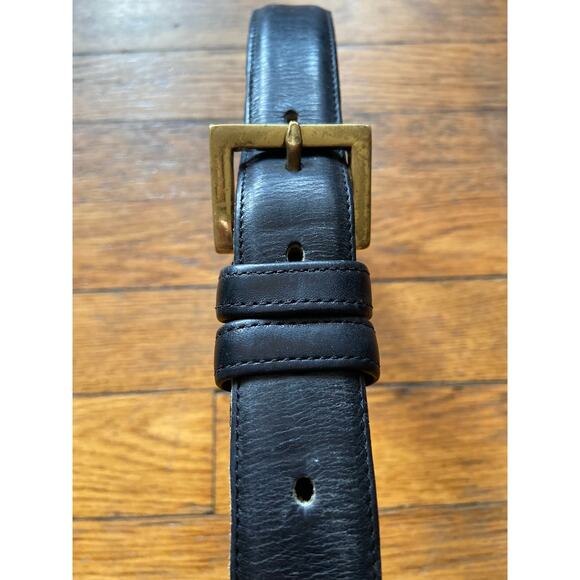 COACH #7601 Vintage Distressed Black Leather Belt Womens sz 34 - Picture 2 of 10